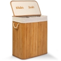 Bambusest pesukorv kaanega, 100 l, Massido Bambusest pesukorv kaanega, 100 l, Massido