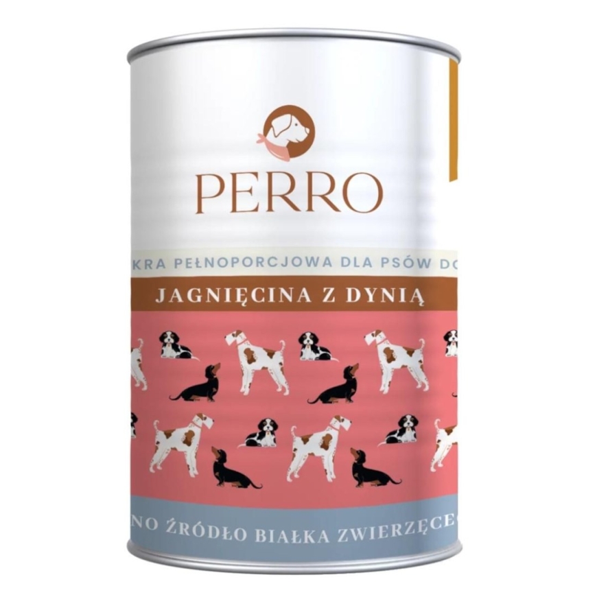 PERRO Lamb koos kõrvitsaga - niiske toit koertele - 400g