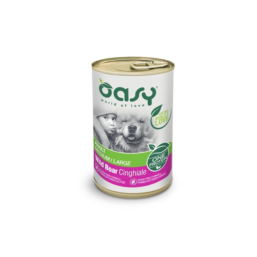 OASY One Proteiin Täiskasvanud Keskmine/Suur Sügisvool - märg koeratoit - 400g