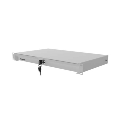 Lanberg 19" выдвижной ящик для стойки 1U 270 мм серый (1U/483 × 270 мм, грузоподъемность до 30 кг)
