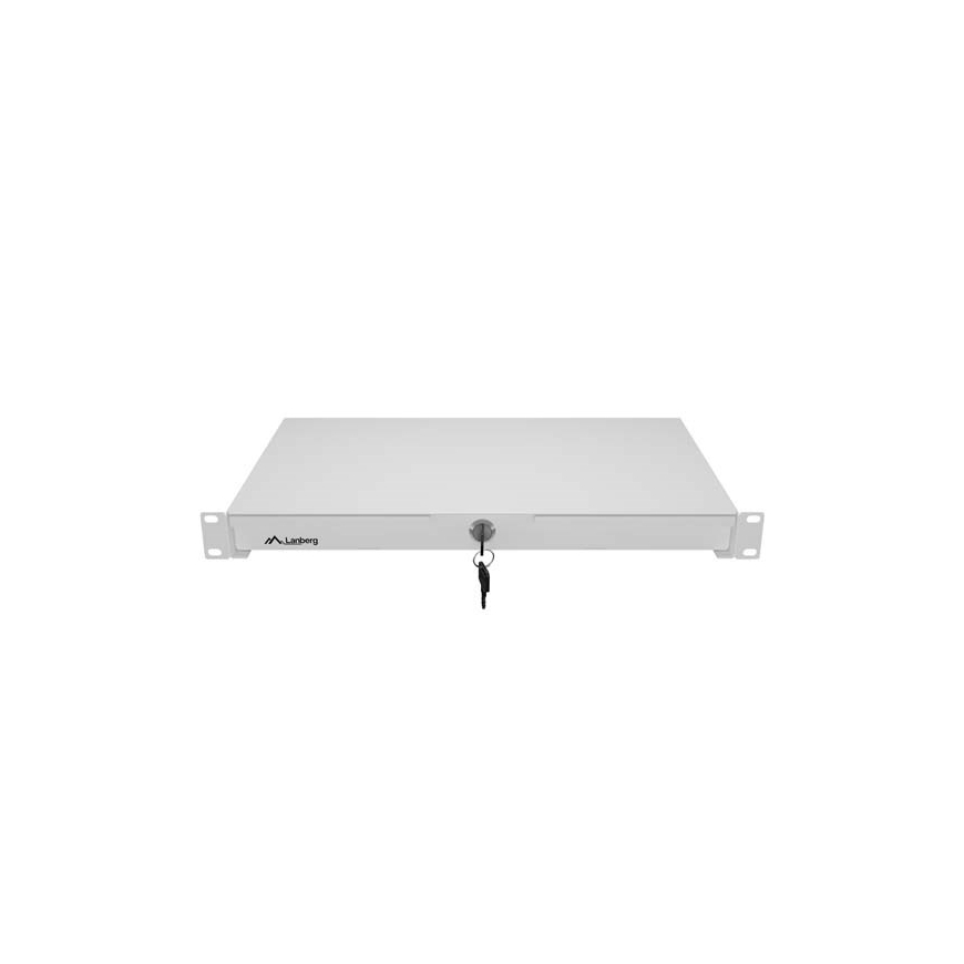 Lanberg 19" Rack Kabineto Dėžė 1U 270 mm Pilka (1U/483 × 270 mm, Maksimali apkrova iki 30 kg) – 5