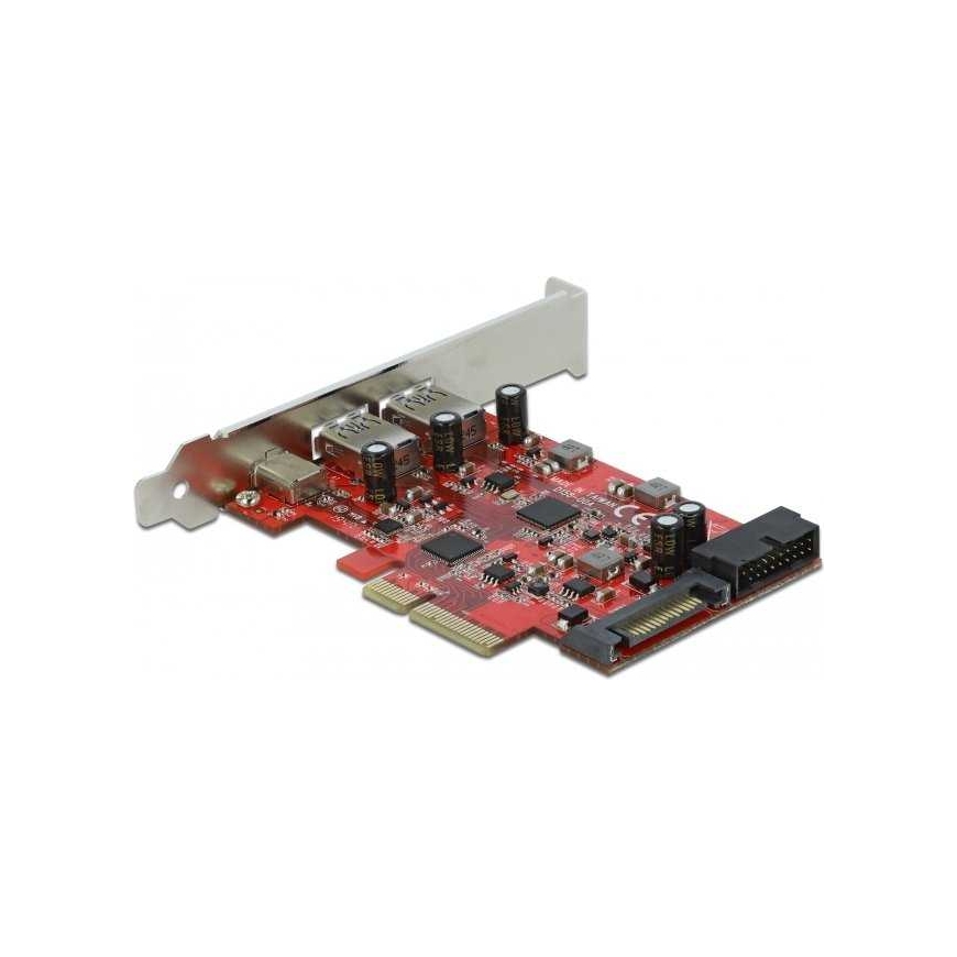 DELOCK DeLOCK PCIe x4 1x USB-C / 2xUSB-A / 1xUSB3.0
