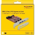 DELOCK DeLOCK PCIe x4 1x USB-C / 2xUSB-A / 1xUSB3.0 DELOCK DeLOCK PCIe x4 1x USB-C / 2xUSB-A / 1xUSB3.0