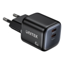 UNITEK P1129ABK01-EU mobilā ierīce lādētājs Universāls Melns AC Ātra uzlāde Iekštelpām UNITEK P1129ABK01-EU mobilā ierīce lādētājs Universāls Melns AC Ātra uzlāde Iekštelpām