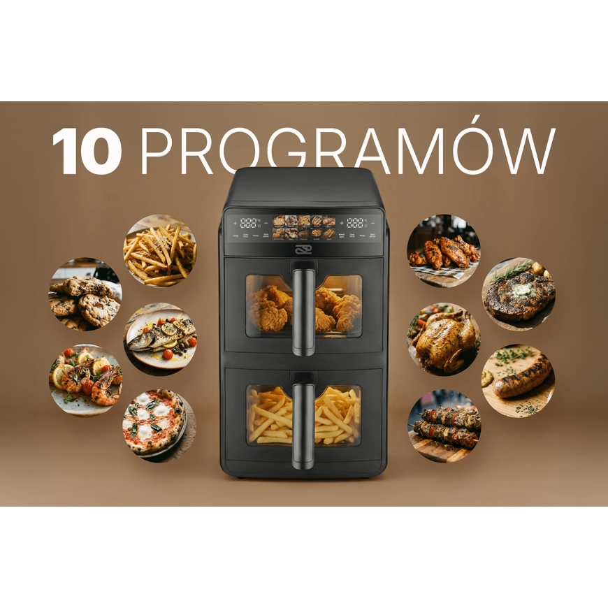 PROMIS topelt vertikaalne rasvavaba friteerija 10 l – 2