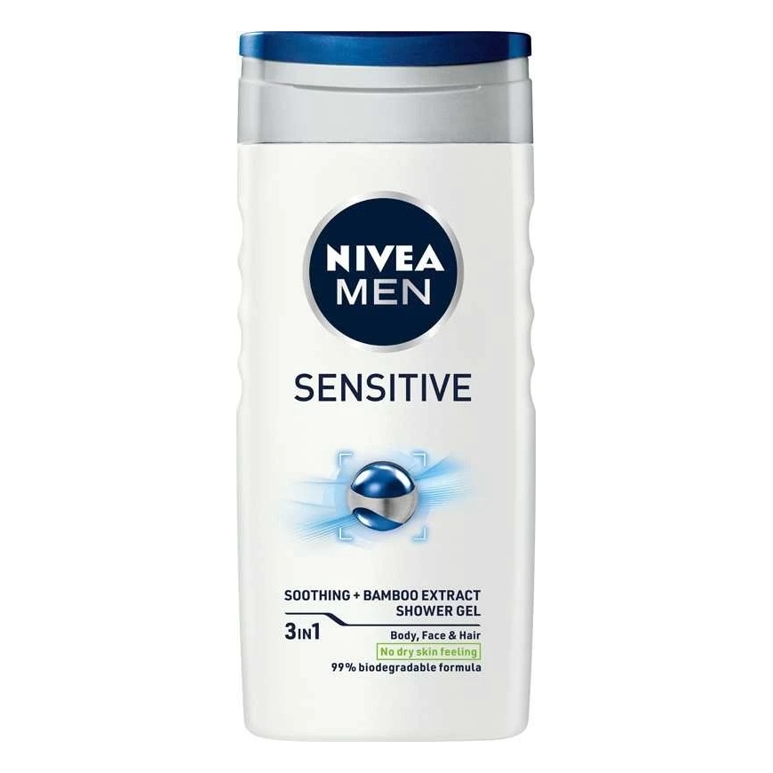NIVEA Sensitive dušigeel meestele, 250 ml
