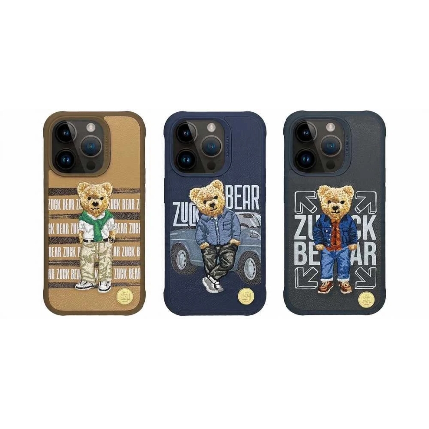 MyScreen ZUCK BEAR vāks SAN FRANCISCO FORTUNE, paredzēts IPHONE 15 Pro Max zeltainajam lāčam – 4