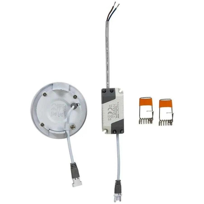 V-tac 3W LED įleidžiama panelė, balta, 4000K, su maitinimo šaltiniu – 5
