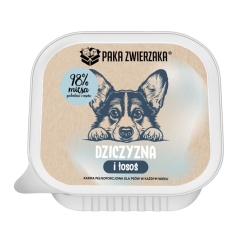 PAKA ZWIERZAKA Mäng ja lõhe - märg koeratoit - 150g