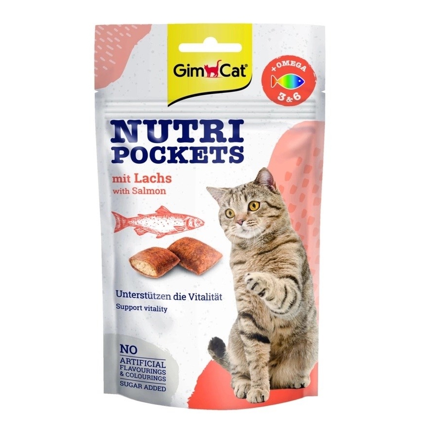 GIMCAT Nutri pockets Lasis - kaķu našķi - 60g