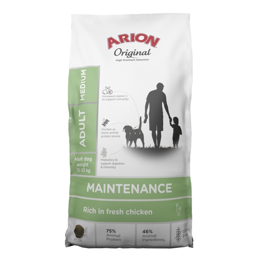 ARION Original Medium Maintenance Chicken - сухой корм для собак - 12 кг