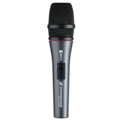 Sennheiser E865-S - суперкардиоидный конденсаторный вокальный микрофон, версия с выключателем вкл/выкл