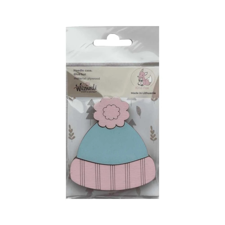 Kind Fox by Wizardi Yuliya Ausianikava ind. activity according to certificate No. 1201908 Wooden needle box "Blue Hat" KF056/84 – 4