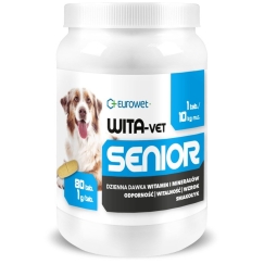 EUROWET Wita-Vet Senior - lisäravinteet koirille - 80 tablettia