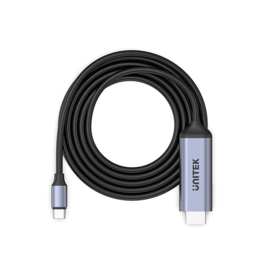 UNITEK USB-C to HDMI -kaapeli – 8K, USB 4, HDR10+, 1,8 m – 4