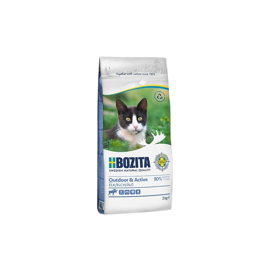BOZITA Outdoor & Active с олениной - сухой корм для кошек - 2кг