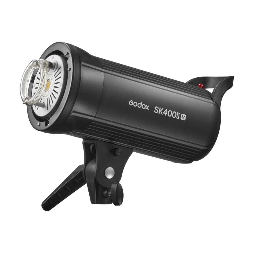 Studijos blykstės rinkinys - Godox SK400IIV D 3 blykstės įrenginiai, šviesos stovai, minkštas dėklas, skėčiai