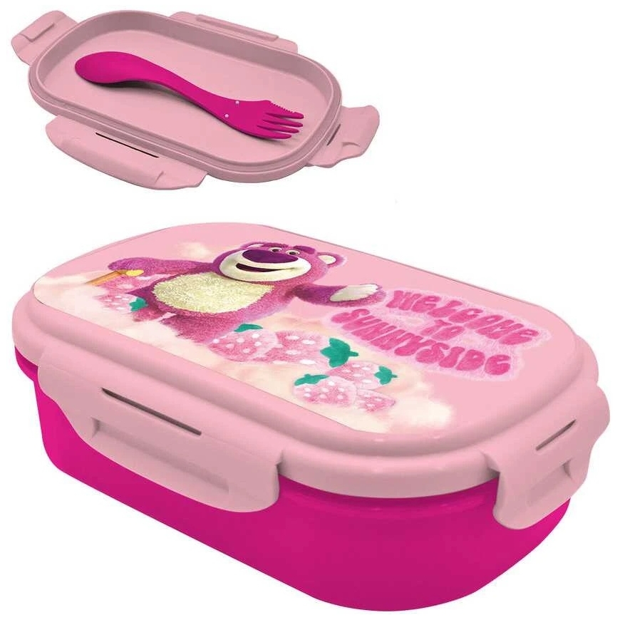 Kids Licensing Lunch Box with Cutlery Lotso for Kids