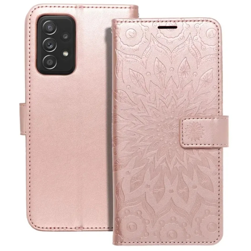 Forcell Oem MEZZO Book Case for Samsung Galaxy A52 5G / A52 LTE (4G) / A52s 5G mandala rose gold color – 5