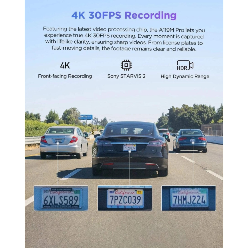 VIOFO A119M Pro -videorekisteri – 4