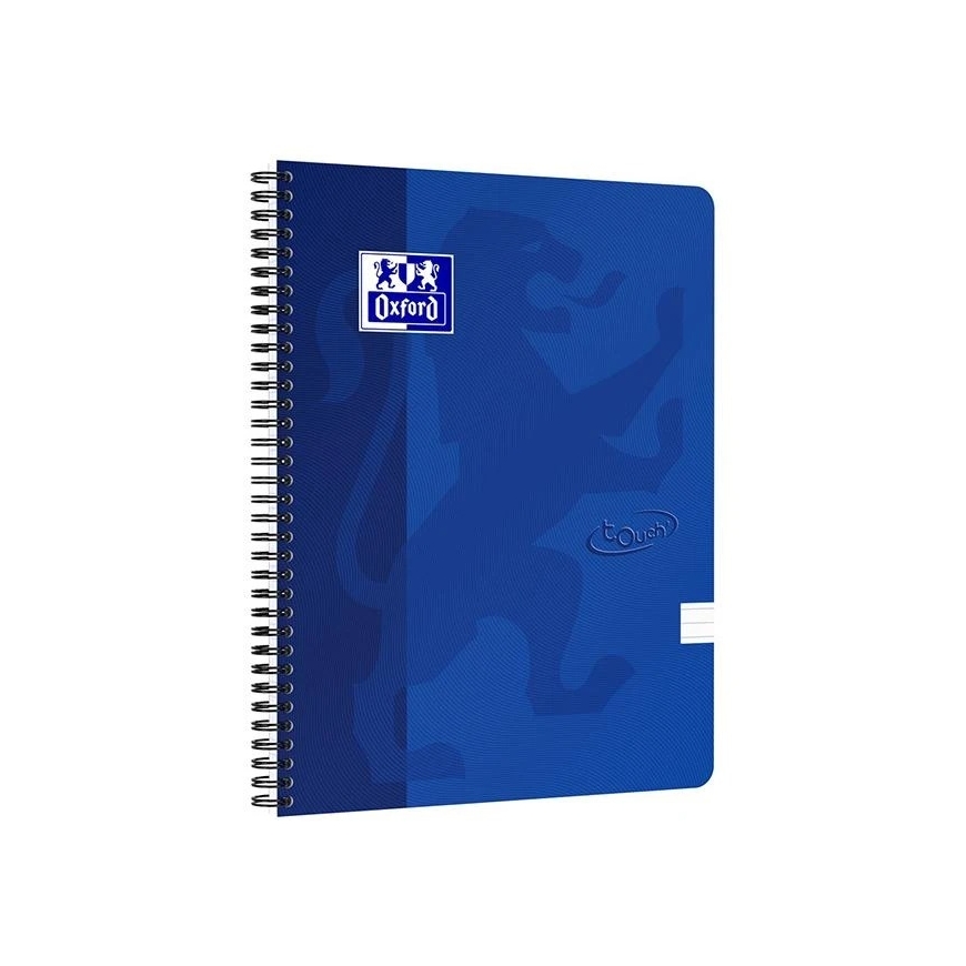 OXFORD TOUCH Spiral Notebook, A4+, 70 Sheets, Ruled, Blue Color