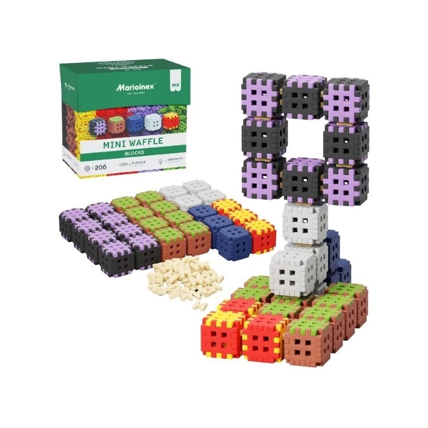 Marioinex Mini Waffle ehitusplokid, 206 tükki – 2