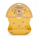 Силиконовый слюнявчик Petite&Mars, 6м+, Охра Кактусы Силиконовый слюнявчик Petite&Mars, 6м+, Охра Кактусы