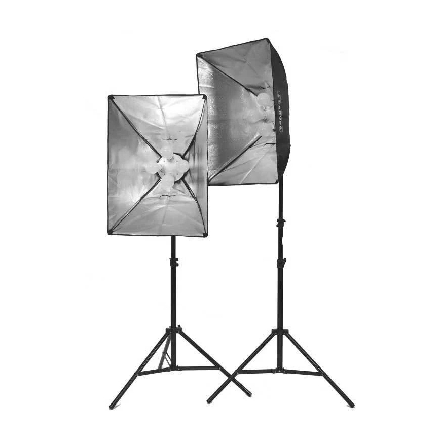 Apšvietimo įranga - Caruba All in 1 Light Set (50x70cm, 8x25W LED, 5800K) – 4
