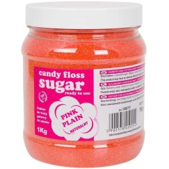 Gsg24 Spalvotas cukrus cukraus vatai, rožinis, natūralaus cukraus vatos skonio, 1kg