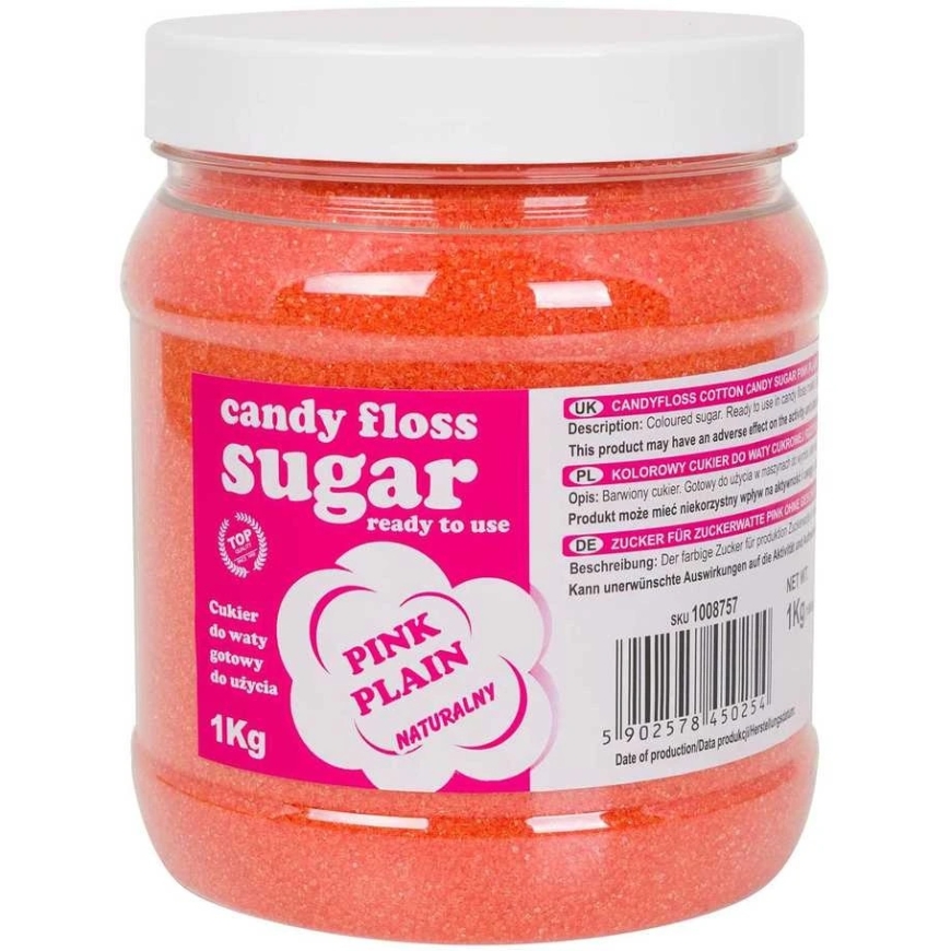 Gsg24 Värikäs sokeri hattarapaperi, vaaleanpunainen, luonnollisen hattarapaperin maku, 1kg