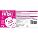 Gsg24 Цветной сахар сахарная вата, розовый, со вкусом натуральной сахарной ваты, 1кг