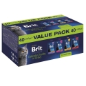 BRIT Premium by Nature Arvopakkaus Aikuisille - märkä kissanruoka - 40x100g BRIT Premium by Nature Arvopakkaus Aikuisille - märkä kissanruoka - 40x100g