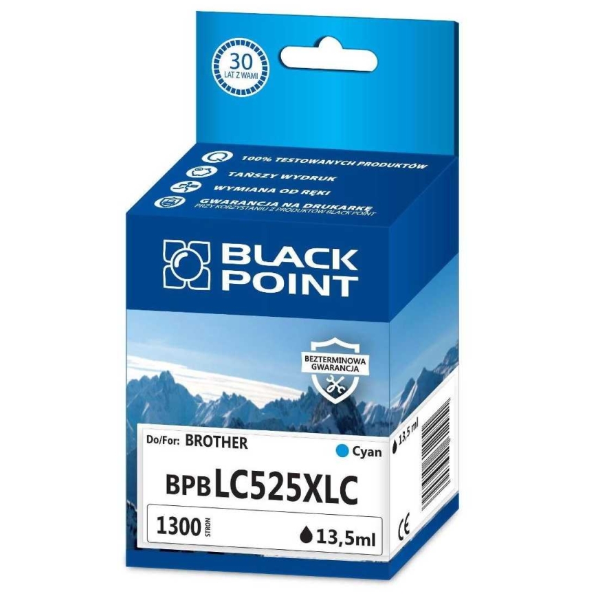 BLACK POINT BPBLC525XLC tsüan Brother LC-525XLC