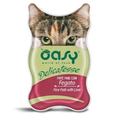OASY Delicatesse Филе с печенью - влажный корм для кошек - 85 г