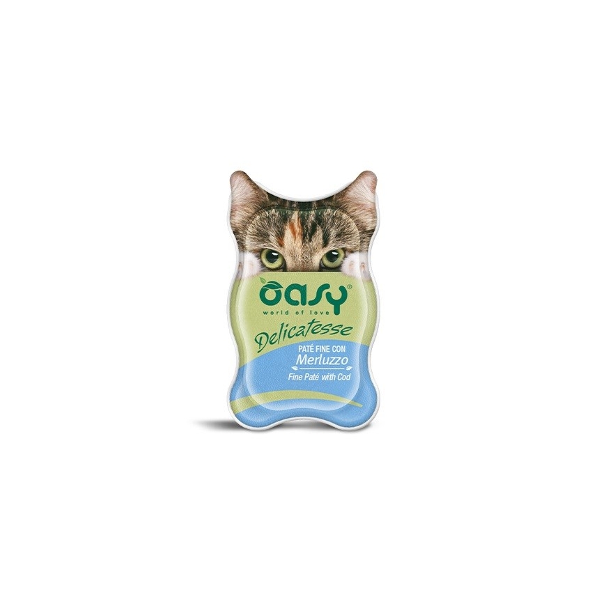 OASY Delicatesse Файн паштет с треской - влажный корм для кошек - 85 г