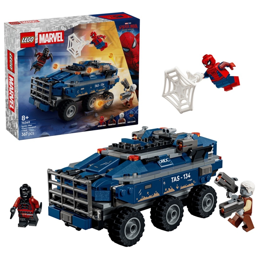 LEGO MARVEL 76349 Погоня за транспортом с заключённым Человеком-Пауком