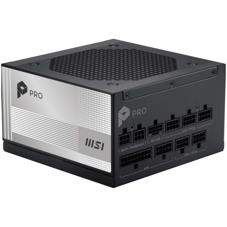 MSI PRO A850PL PCIE5 850W 120mm 80 Plus Platinum aPFC virtalähde – 5