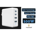 Viking Charger USB GaN 100W, PD3.0 and QC4+ support white Viking Charger USB GaN 100W, PD3.0 and QC4+ support white