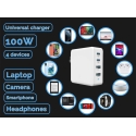 Зарядное устройство Viking USB GaN 100W, поддержка PD3.0 и QC4+ белое Зарядное устройство Viking USB GaN 100W, поддержка PD3.0 и QC4+ белое