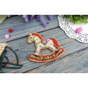 Beldizart Cross Stitch on Wooden Base "Small Light Horse" 8x8 cm SO-153 Beldizart Cross Stitch on Wooden Base "Small Light Horse" 8x8 cm SO-153