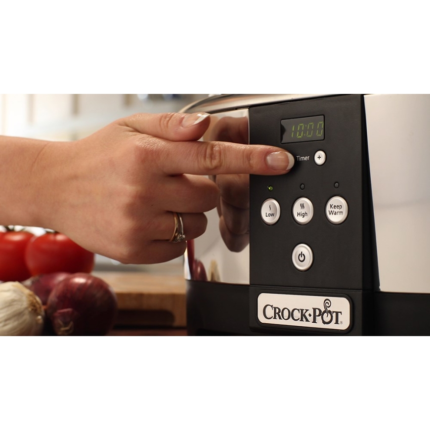 Crock-Pot SCCPBPP605-050 5,7 litru lēnās gatavošanas katls (hroms) – 2