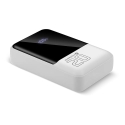 Powerbank 20,000mAh, 2x USB, 1x USB-C 22.5W, QC4+, LCD screen, white