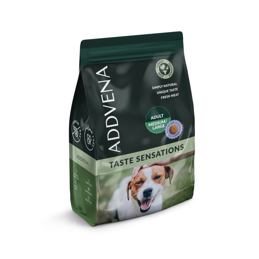 ADDVENA Taste Sensations Взрослый Средний/Большой Индейка - сухой корм для собак - 2,5кг
