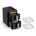 OBH Nordica Easy Fry Crispy Stack air fryer, 10 L, musta