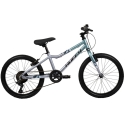Huffy Literide Alu 20” bike, silver and turquoise (23005W)