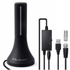 Qoltec sisemine DVB-T/T2 TV antenn 32dBi 4K 4m
