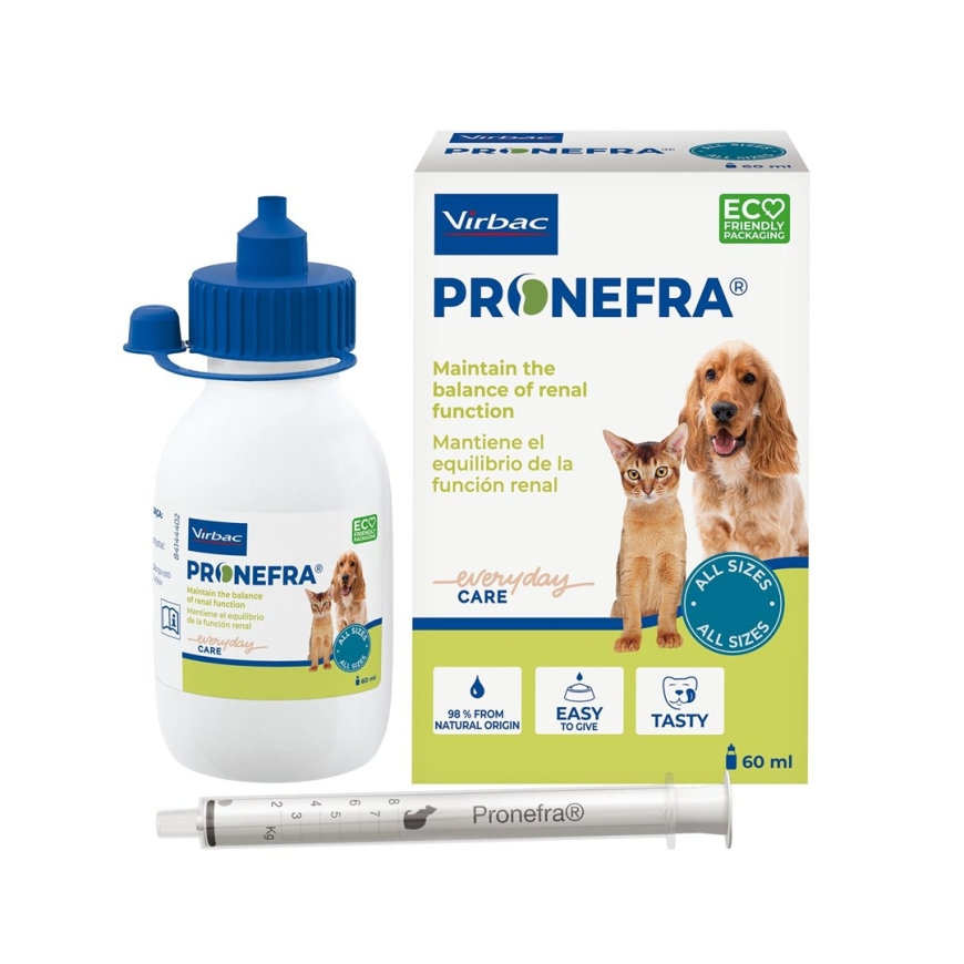 VIRBAC Pronefra neerutuge - toidulisandid koertele ja kassidele - 60ml
