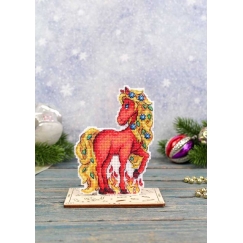 Beldizart Cross Stitch Kit "Fire Horse" 13x9 cm SR-1330