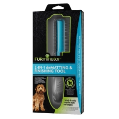 FURminator 2 в 1 - фурминатор для удаления колтунов и укладки для собак