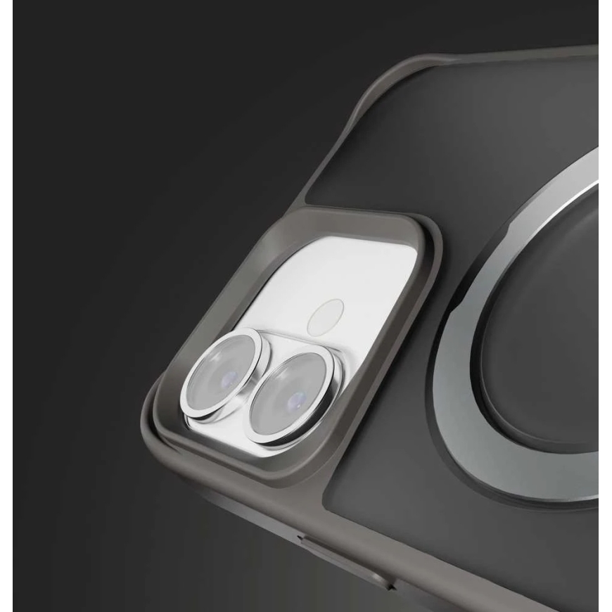 Etteri Matt Mag Ring vāciņš iPhone 16 Plus 6,7" pelēks – 2